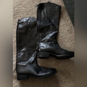 Sam Edelman - Black Leather Riding Boots